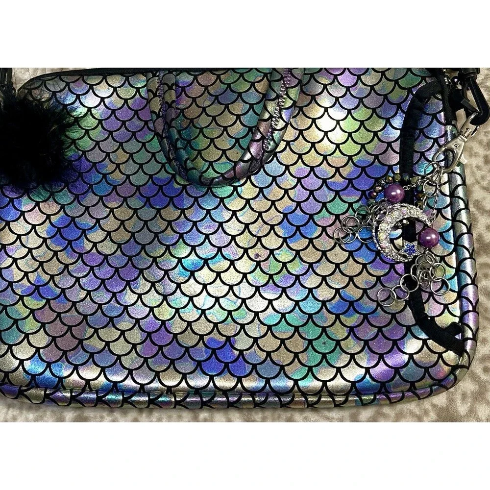 Iridescent Mermaid Scale Laptop Messenger Carrying Bag/Sleeve 11X15